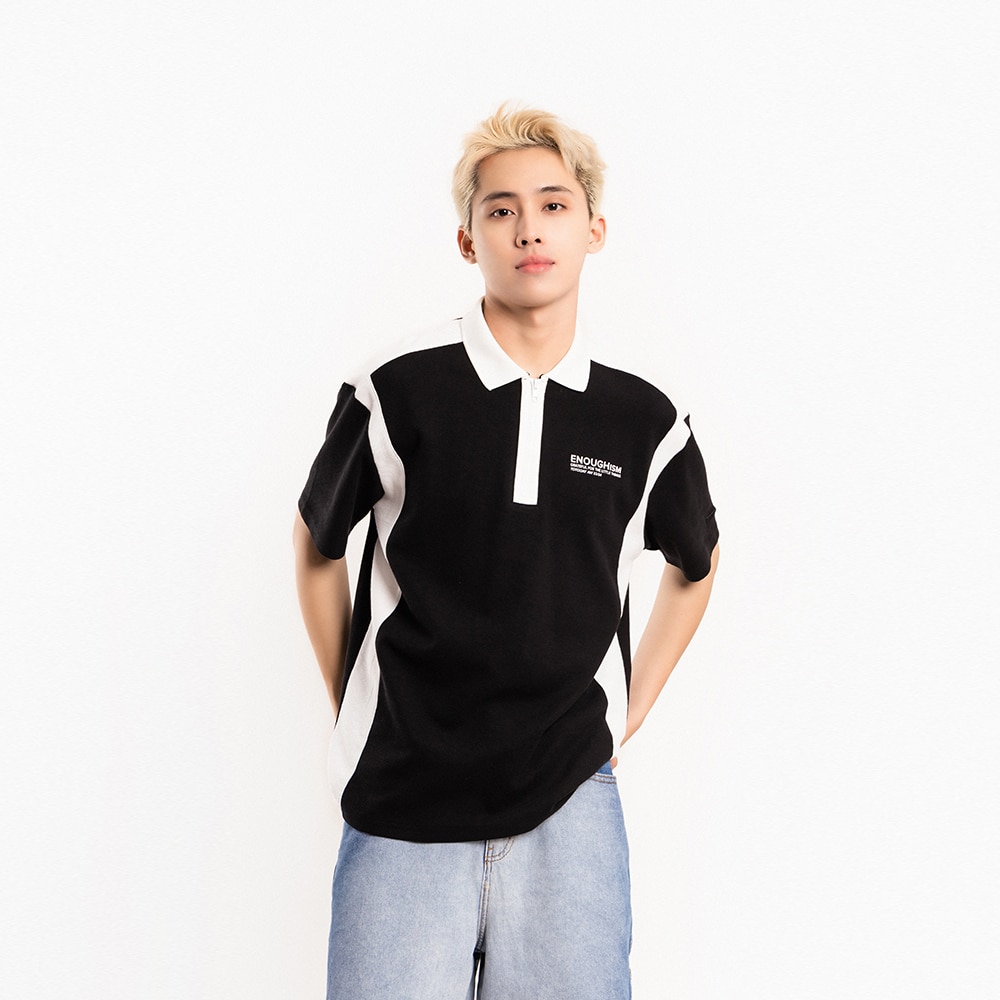 ÁO POLO NAM – TOTODAY – ENOUGHISM AW 23/24 – COLOUR BLOCK POLO