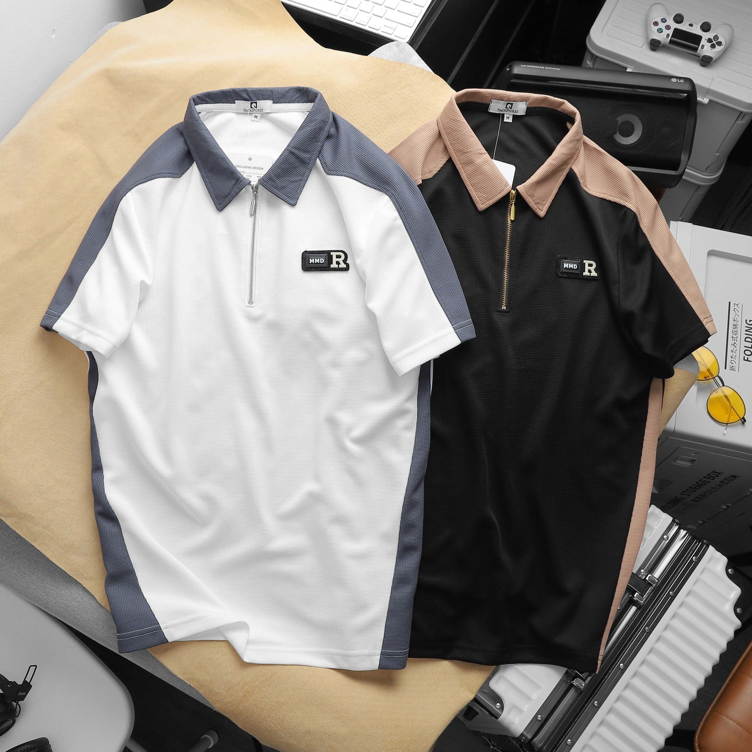 ÁO POLO NAM – TOTODAY – MULTICOLOR RIB COLLAR