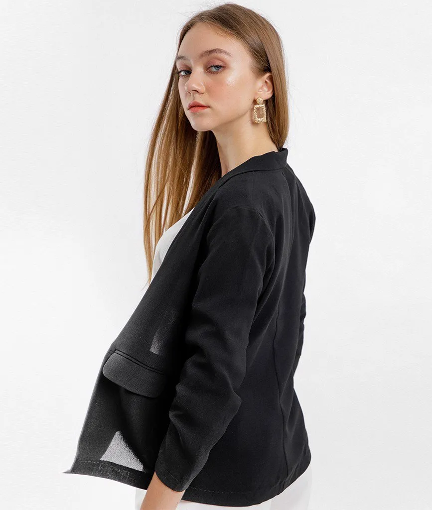 Wearing a rough-cut vest